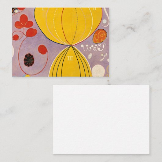 De Tien grootste, groep IV, nr.7 van Hilma af Klin Notitiekaartje (Voorkant / Achterkant)