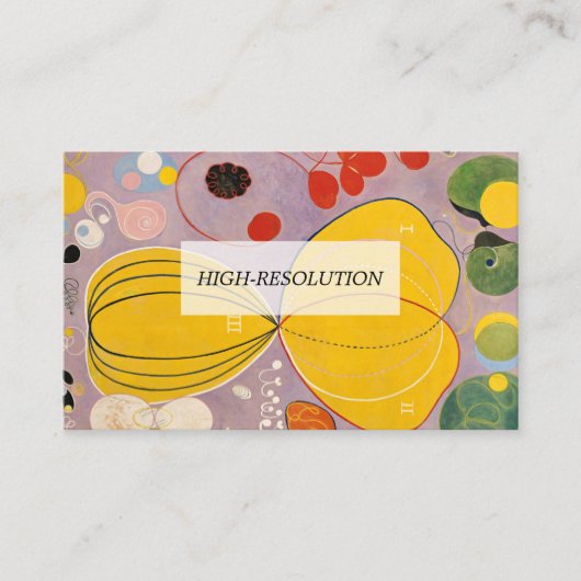 De Tien grootste, groep IV, nr.7 van Hilma af Klin Visitekaartje (Voorkant)