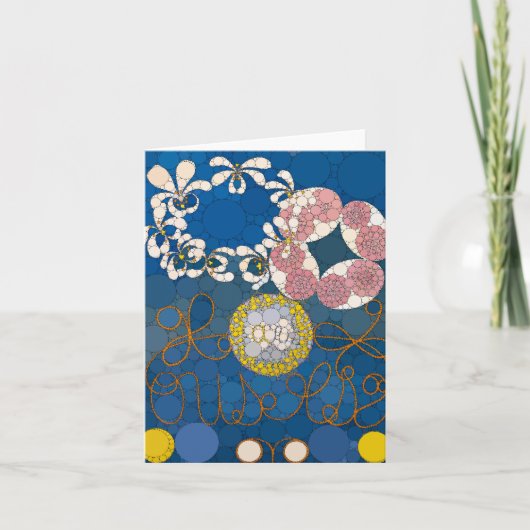 De tien grootste, nr.1, Stippen, na Hilma af Klint Bedankkaart (Voorkant)