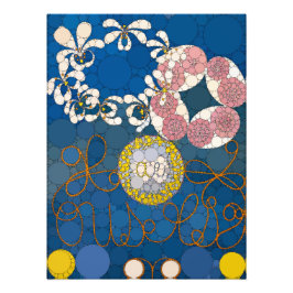 De tien grootste, nr.1, Stippen, na Hilma af Klint Foto Afdruk