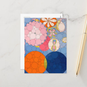 De tien grootste, nr.2, Stippen, na Hilma af Klint Feestdagenkaart