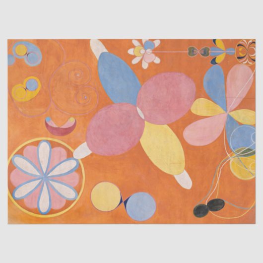 De Tien Grootste, nr. 4, Jeugd door Hilma Klint Tissuepapier (Voorkant)