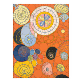 De tien grootste, nr.4, Stippen, na Hilma af Klint Foto Afdruk