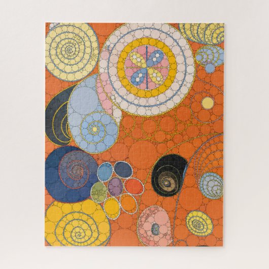 De tien grootste, nr.4, Stippen, na Hilma af Klint Legpuzzel (Verticaal)