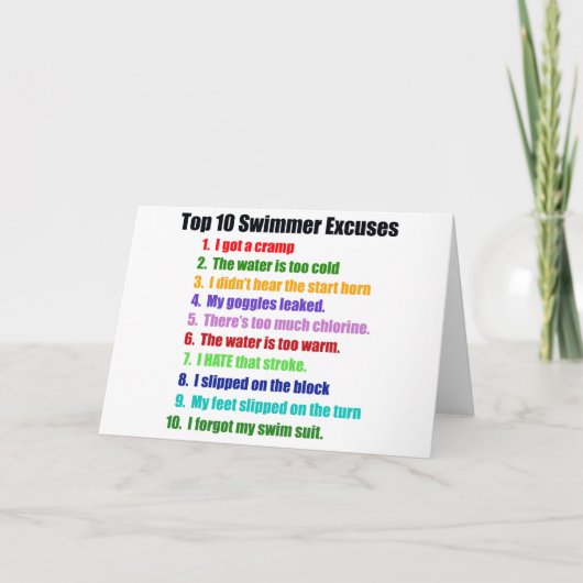 De tien grootste overschrijdingen van zwemmers kaart (Voorkant)