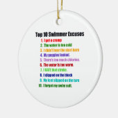 De tien grootste overschrijdingen van zwemmers keramisch ornament (Links)