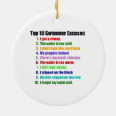 De tien grootste overschrijdingen van zwemmers keramisch ornament (Achterkant)