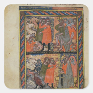 De Tien Plagues van Egypt TTOB Vierkante Sticker