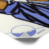 De tiende planeet is een symbool van de communisti poster (Hoek)