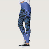 de tigre con azul derramado leggings (Links)