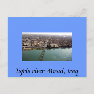 De Tigris Mosul, Irak Briefkaart