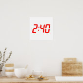 De tijd 2:40 poster (Keuken)