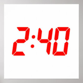 De tijd 2:40 poster