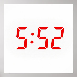 De tijd 5:52 poster