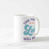 De tijd aan het meer is goed besteed koffiemok (Voorkant rechts)