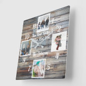 De tijd die je samen doorbrengt is een goed bested vierkante klok (Hoek)