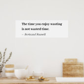 De tijd die je wast is niet verspilde tijd poster (Keuken)