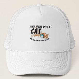 De tijd die met een kat wordt doorgebracht, is noo trucker pet