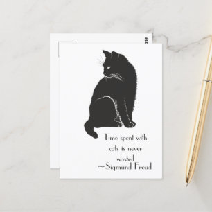 De tijd die met katten wordt besteed is nooit vers briefkaart