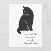 De tijd die met katten wordt besteed is nooit vers briefkaart (Voorkant)