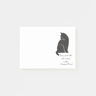 De tijd die met katten wordt besteed is nooit vers post-it® notes