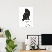 De tijd die met katten wordt besteed is nooit vers poster (Thuiskantoor)