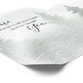 De tijd dringt niet door het bos foto afdruk (Hoek)