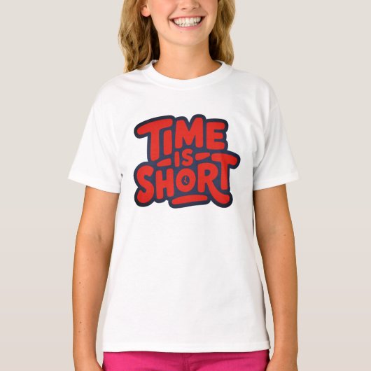 De tijd dringt t-shirt (Voorkant)