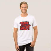 De tijd dringt Tri-Blend shirt (Voorkant volledig)