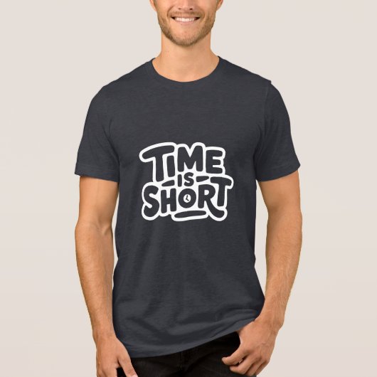 De tijd dringt Tri-Blend shirt (Voorkant)
