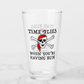 De Tijd Gaat Vliegen Als Je Rum Hebt Glas (Achterkant)