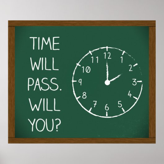 De tijd gaat voorbij, wil je? Poster (Voorkant)