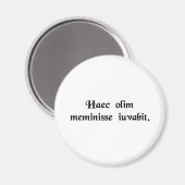 De tijd heelt alle dingen. magneet (Voorkant / Achterkant)