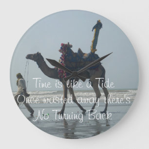 De tijd is als een getijde, als er ooit een verspi grote klok