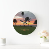 De tijd is anders op Maui Wall Clock Grote Klok (Huis)