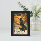 De tijd is gekomen om groeten bij Halloween Briefkaart (Staand voorkant)