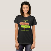De tijd is kort (donker) t-shirt (Voorkant volledig)