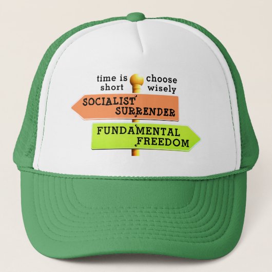 De tijd is kort trucker pet (Voorkant)