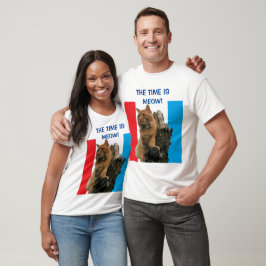 De tijd is miauw pompoen voor President T-shirt