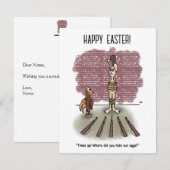 De tijd is om Pasen Flat Kaart (Voorkant / Achterkant)