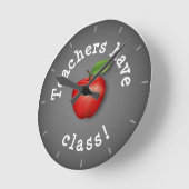 De tijd is perfect - leraren hebben les! ronde klok (Hoek)