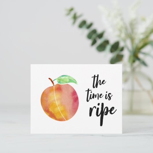 De tijd is rijp Briefkaart van de Belemmering (Staand voorkant)