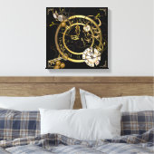 De tijd is vluchtig canvas afdruk (Insitu (Slaapkamer))