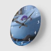 De tijd is voorbij. ronde klok (Hoek)