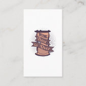 de tijd is voorbij visitekaartje (Voorkant)