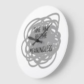 De tijd is zinloos geworden grote klok (Hoek)