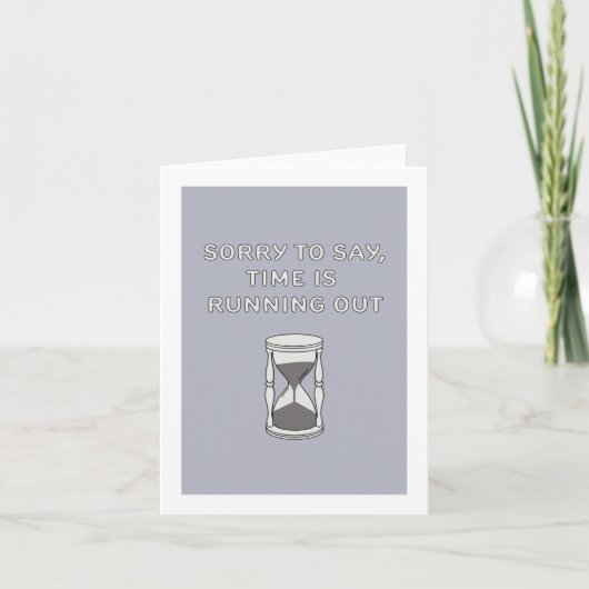 De tijd loopt uit kaart (Voorkant)