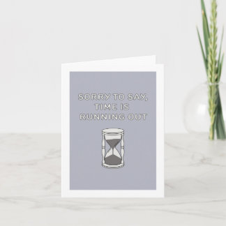 De tijd loopt uit kaart