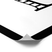 De tijd om champagne te drinken en op tafel te dan poster (Hoek)