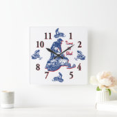 De tijd om naar beneden te schuiven - Snowmobile-k Vierkante Klok (Huis)